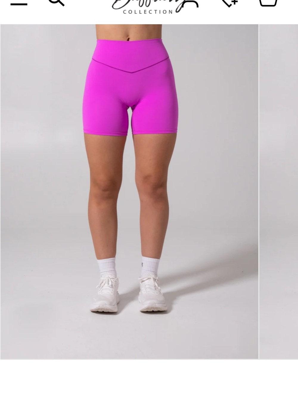 Buff Bunny High-Waist Pink Women's Shorts - Picture 4 of 8